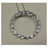 Sterling Silver & Amethyst Pendant Necklace