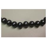 Black Pearl Strand Necklace
