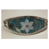 Nickel Silver & Shell Inlay Necklace