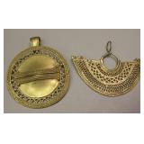 2 Gold Filled Jewelry - Pendant & Pendant Brooch