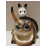 Vtg McCoy Ceramic Kangaroo Dresser Organizer