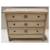 Vintage Painted Wood Doll Dresser - 8.5" x 4" x 7"