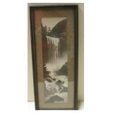 Framed  Antique Photo On Textured Paper 5.5" x 14"