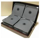 Wood CD/DVD Disc Storage Box - 10.5" x 6.5" x 2.5"