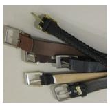 Lot Of 6 Miscellaneous Leather Belts - Preowned