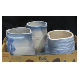 Lot Of 3 Miscellaneous Stone Ware Pitchers