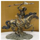 12" Resin Indian Warrior Figure