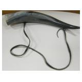 13" Powder Horn With Leather Strap