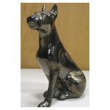 5" Tall Cast Metal Dog Figurine