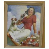 Framed 18" x 22" Coca-Cola Poster Print