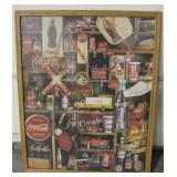 Framed 36" x 45" Coca-Cola Puzzle