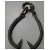 Antique / Vintage Cast Iron Tongs - 14" Long Tongs