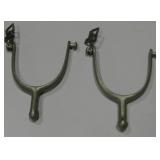 Brass US Calvary Spurs Marked U.S. Over W.L.