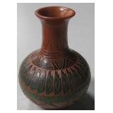 5.5" Navajo Ceramic Vase - Signed At Base