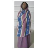12" Tall NA Style Woman Resin Figurine - Elizabeth