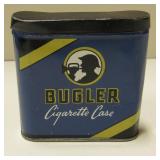 Vtg Bugler Cigarette Case Tin - 3" Tall