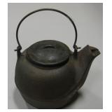 Vintage Cast Iron Small Teapot - 5" Tall