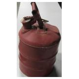 Red Vintage Fuel Safety Can - About 3 Gallons