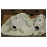 2 Matching Ceramic Light Fixtures