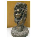 12" Resin Bronze Toned Mother Earth Figure