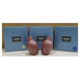 3 Nambe Candle Sets w/ Boxes - All Partially Used