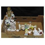 Pair Of Porcelain Lamps & More