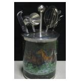 Ceramic Ice Bucket / Bar Tools / Bar Caddy