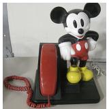 Mickey Mouse Landline Telephone - Untested