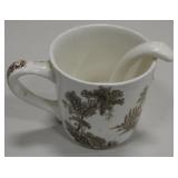 Vtg The Old Mill Johnson Brothers Cup & Spoon