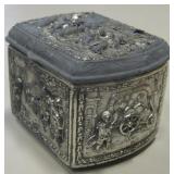 Vtg Jennings Brothers High Relief Trinket Box