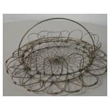 Collapsible Wire Egg Basket w/ Handles - 10" Dia.