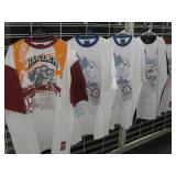 Lot Of 5 Harlem Globetrotters Ltd. Ed. T-Shirts