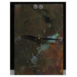 Handcrafted Metal Body Wall Clock - 4" x 6"