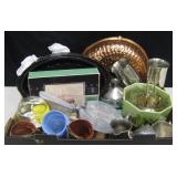 Box Of Kitchenware, Glassware & Decor