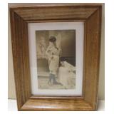 Early Repro Girlie Photo - 7" x 9" Framed
