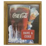 Framed 18" x 22" Coca-Cola Poster Print