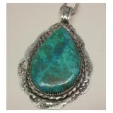 Sterling Silver & Cerrillos Turquoise SW Necklace