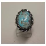 Sterling Silver & Utah Turquoise SW Ring