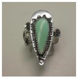 Sterling Silver & Nevada Turquoise SW Ring