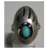Sterling Silver & Turquoise Southwestern Ring