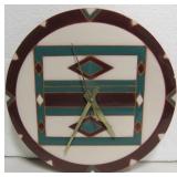 9.25" Diameter Southwest Design Tile Clock