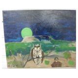 Signed Original Painting On Stretched Canvas