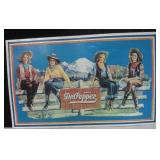 1994 Pressed Tin Dr. Pepper Cowgirls Sign