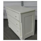 Vintage Wood 3-Drawer Dresser - 38" x 18" x 30"