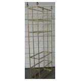 6 Tier Metal & Glass Shelf Unit 32" x 13.5" x 88"