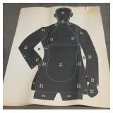 Lot Of 10 Paper Silhouette Targets -34"x 45"
