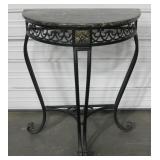 Stone & Wrought Iron Hall Table