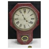 Vintage Wall Clock w/ Pendulum - Clock Runs
