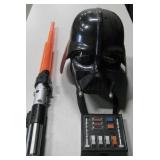 2004 Darth Vader Mask Helmet & 2002 Light Saber