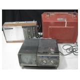 Vtg Record Player, Grundig Radio, TV/Radio Combo